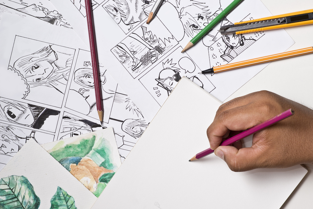 Guided Templates To Draw Cartoon Characters: Writing And Drawing