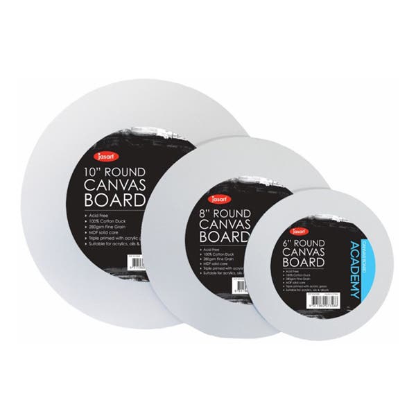 Jasart Academy Round Canvas Boards