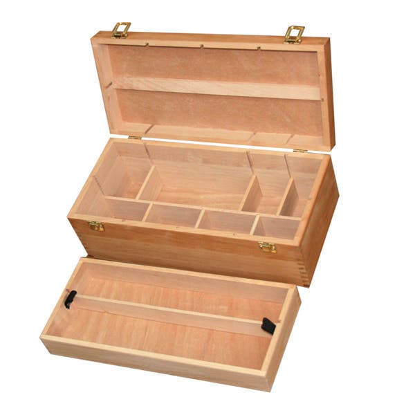 Jasart Artist Wooden Paint Box - Double Tier