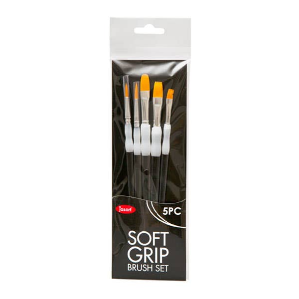 Jasart Soft Grip Basic Short Handle Brush Set