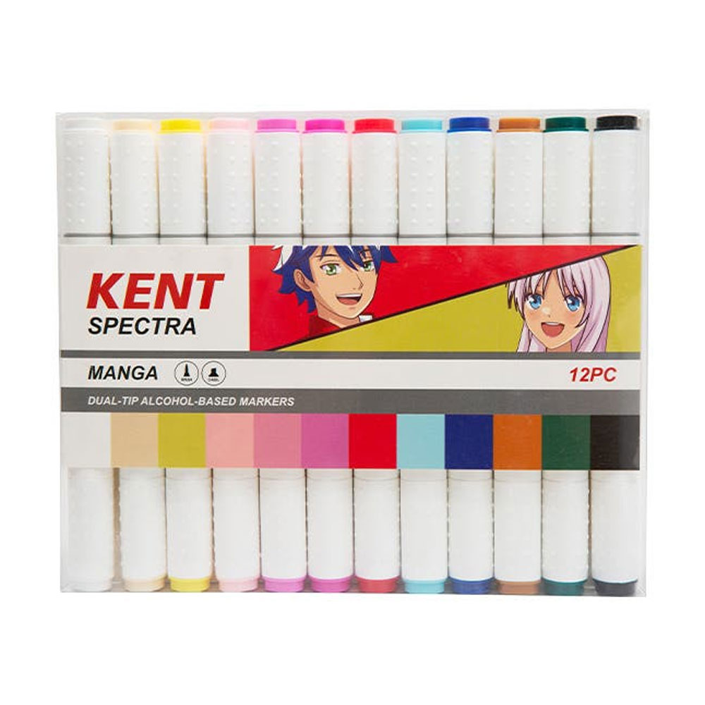 Kent Spectra Dual Tip Marker Manga Set 12