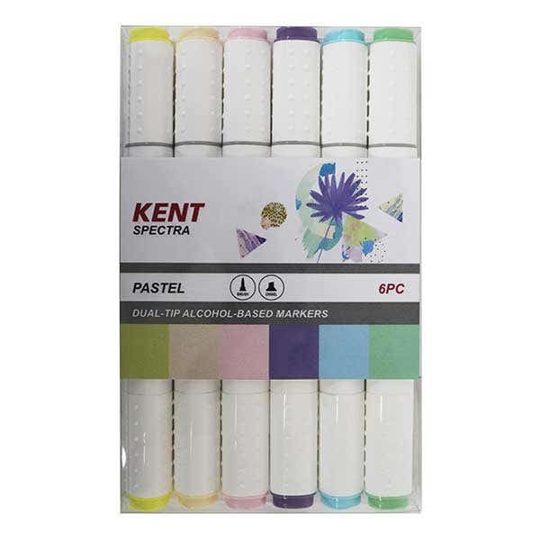 Kent Spectra Dual Tip Marker Pastel Set 6