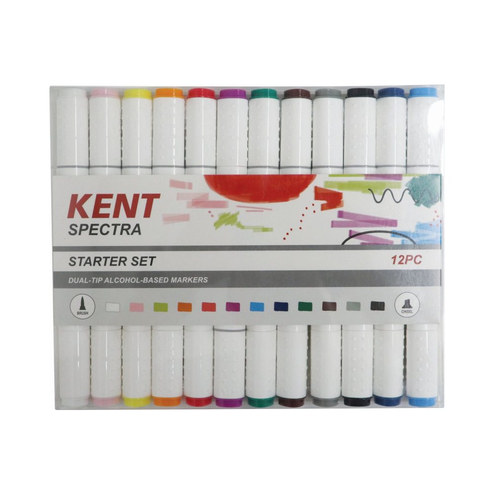 Kent Spectra Dual Tip Marker Starter Set 12