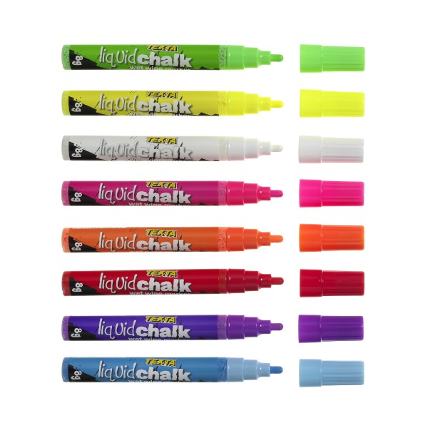 Texta Liquid Chalk Wet Wipe Markers 4.5mm